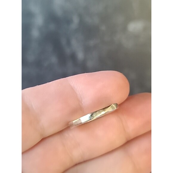 925 Sterling Silver Textured Band Ring, SIZE US 5.5 Vintage - Picture 1 of 10